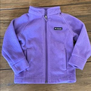 Purple Toddler Columbia Fleece jacket 12-18 month